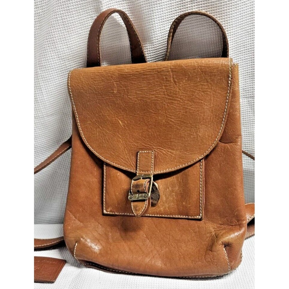 American‎ Angel  NEW ERA XXI  Brown Leather adjustable strap Backpack Bag